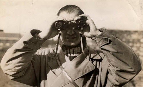 Binocular Man Searching